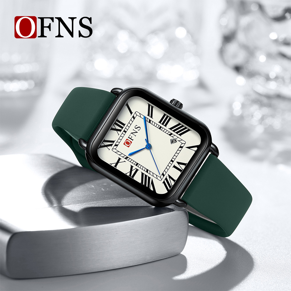 Luxury Watch With Rubber Strap - Montre homme et femme Ofns 1533