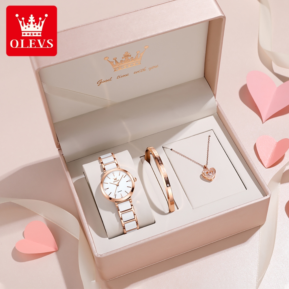 Luxury Watch & Jewellery - OLEVS femmes montre 5877 luxe élégant