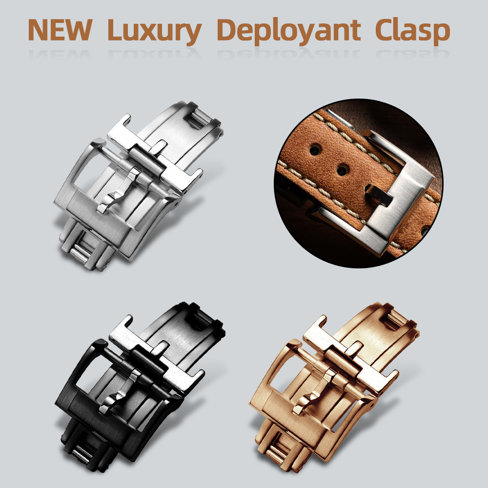 Luxury Watch Face - NOUVEAU Fermoir Déployant de Luxe 16mm
