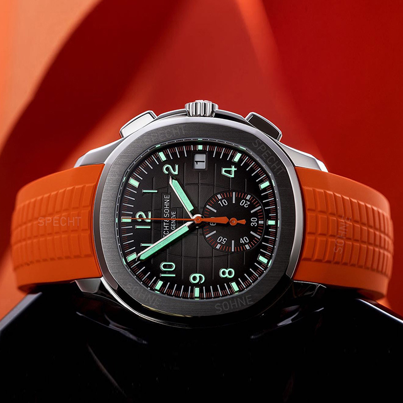 Luxury Watch With Rubber Strap - Montre à Quartz pour hommes, mode