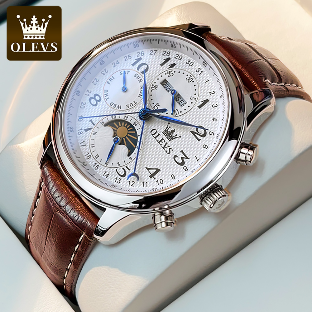 Luxury Watch On Sale - Montres pour hommes OLEVS 6667, phase