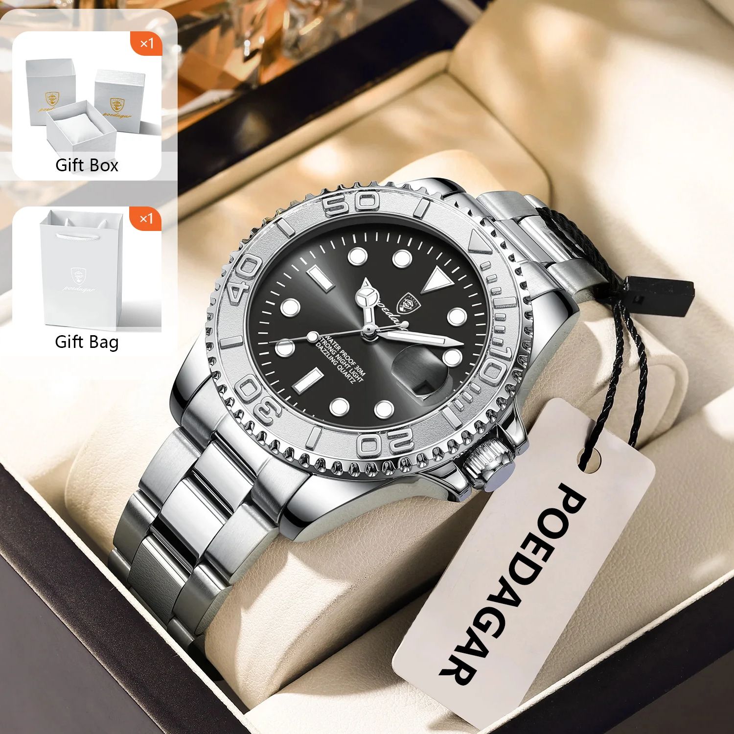 Luxury Watch Business - POEDAGAR montre de Sport à la