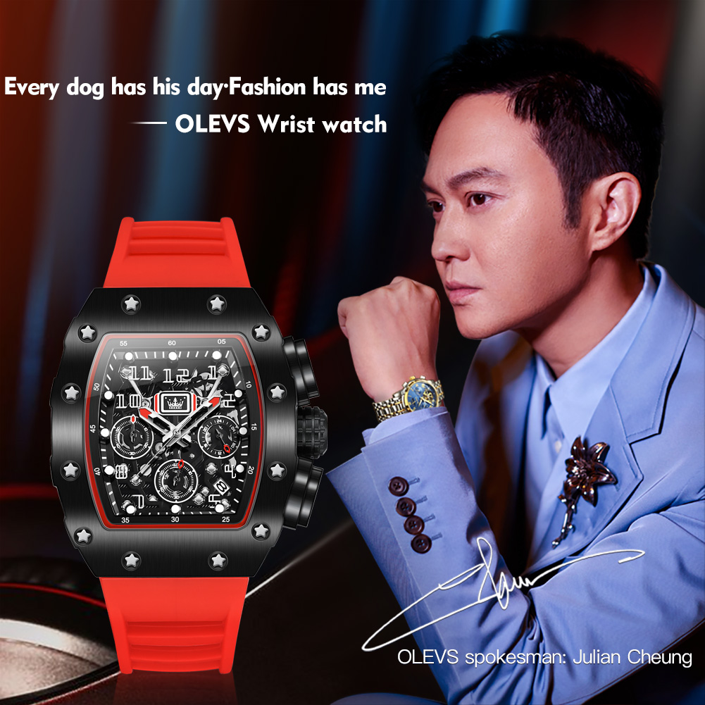 Montre chronographe à quartz O - Luxury Watch With Rubber Strap avis et prix
