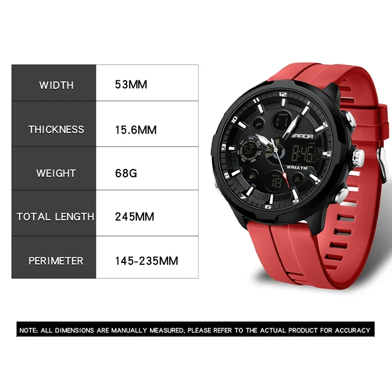 SANDA 9053 50M montre-bracelet - Luxury Watch G Shock avis et prix