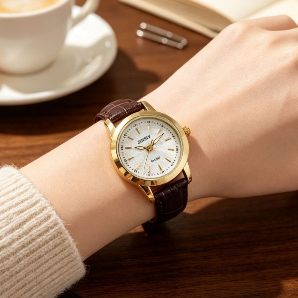 Montre à Quartz de Luxe pour F - Luxury Watch With Leather Strap avis et prix