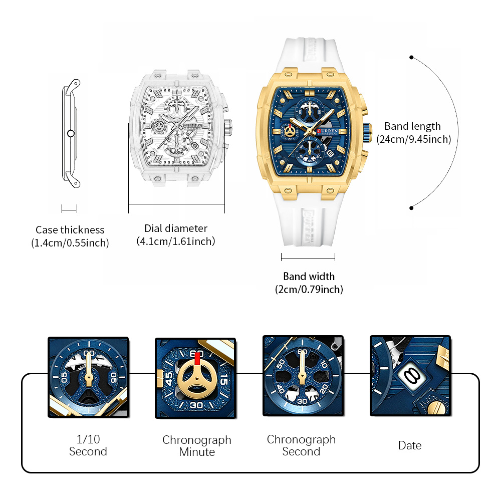 Montre vintage de luxe CURREN  - Luxury Watch Business avis et prix
