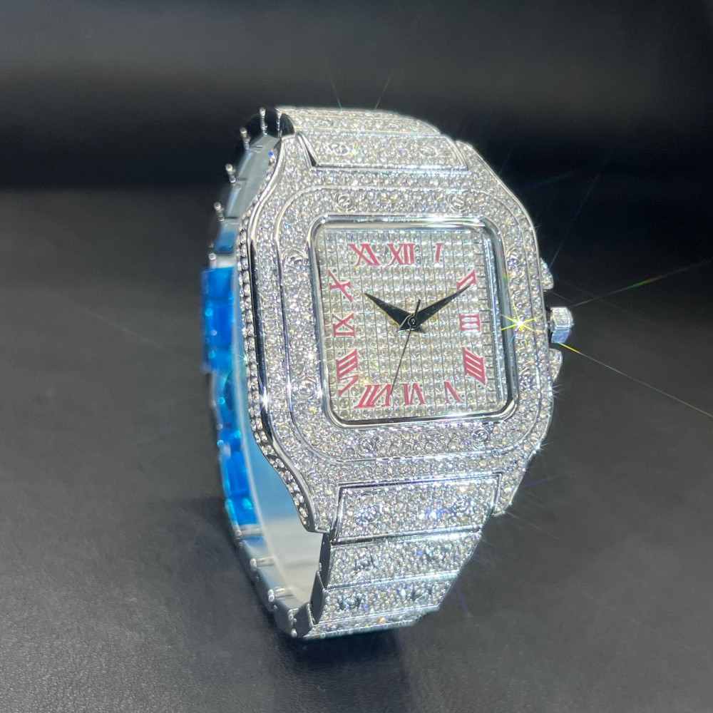MISSFOX glacé hommes montre vi - Luxury Watch Face avis et prix