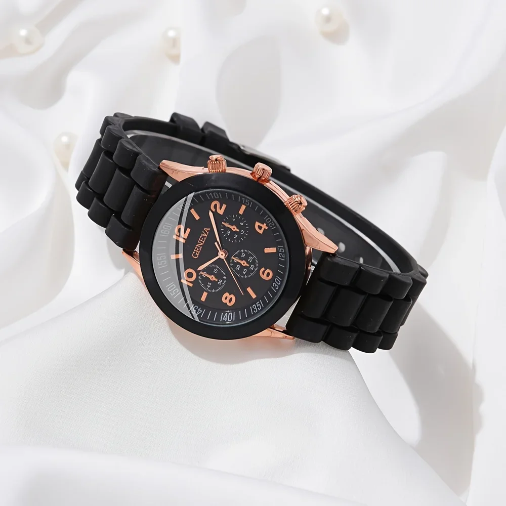 2 pièces de luxe montre pour f - Luxury Watch With Rubber Strap avis et prix