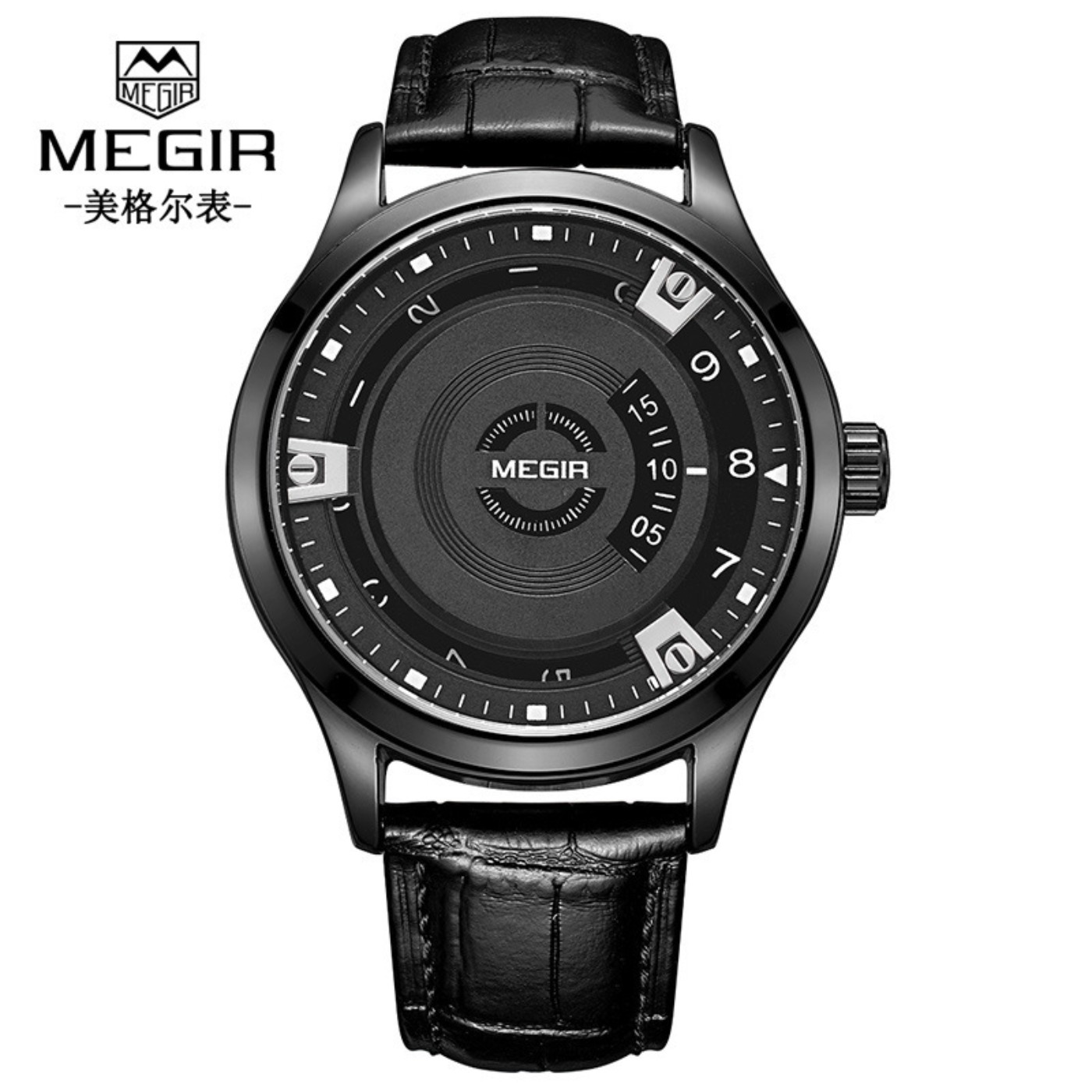 Montres pour hommes MEGIR, bra - Luxury Watch With Leather Strap avis et prix