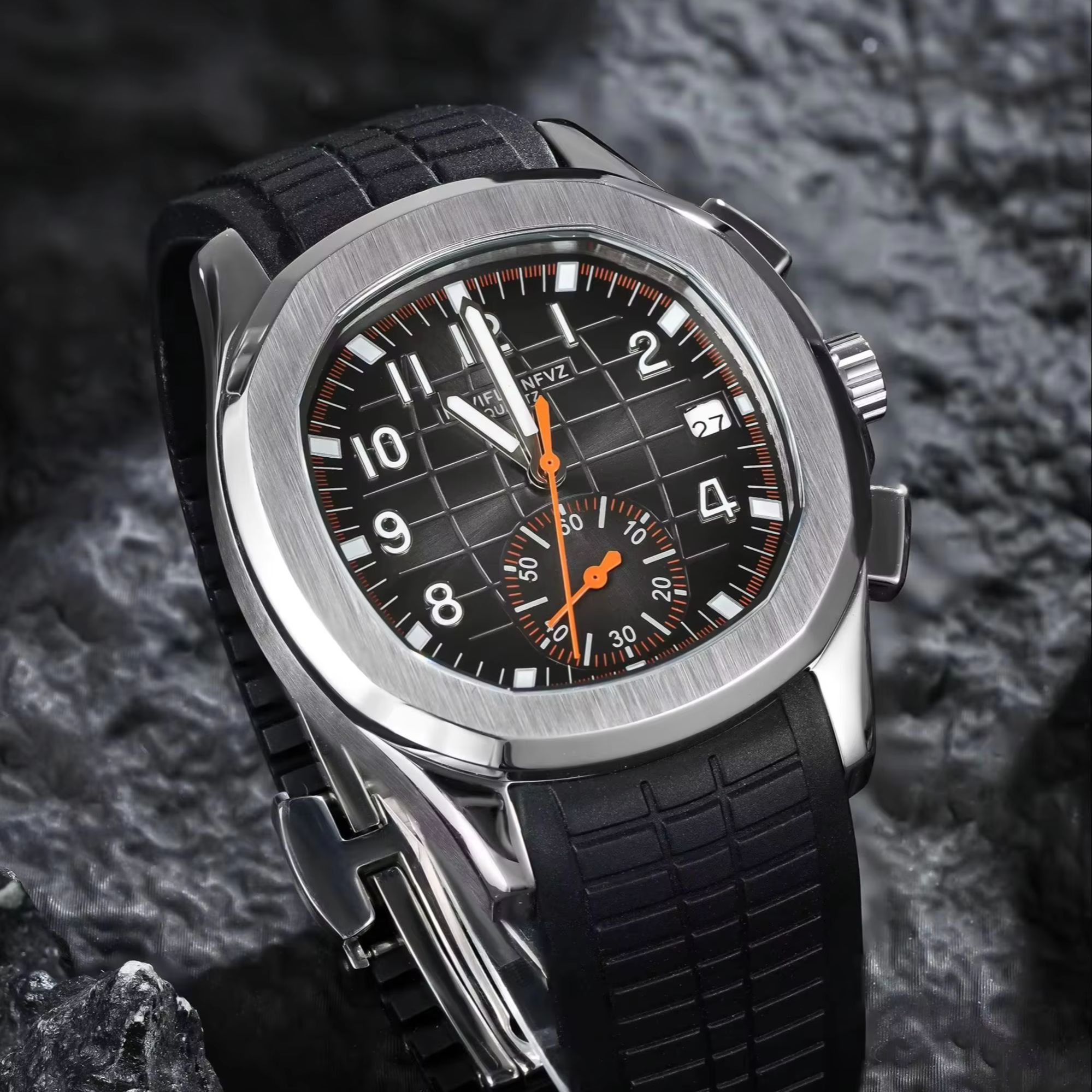 NAVIFLZ – montre de luxe pour  - Luxury Watch With Rubber Strap avis et prix