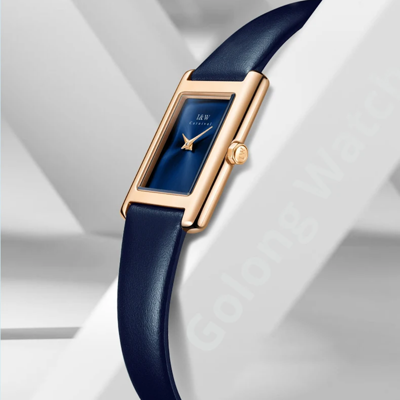 I & W carnaval Ultra mince mon - Luxury Watch With Leather Strap avis et prix