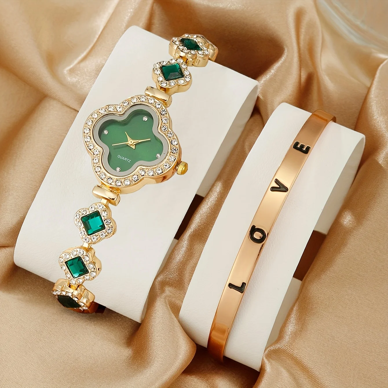 2 pièces/ensemble montre pour  - Luxury Watch Gift For Her avis et prix