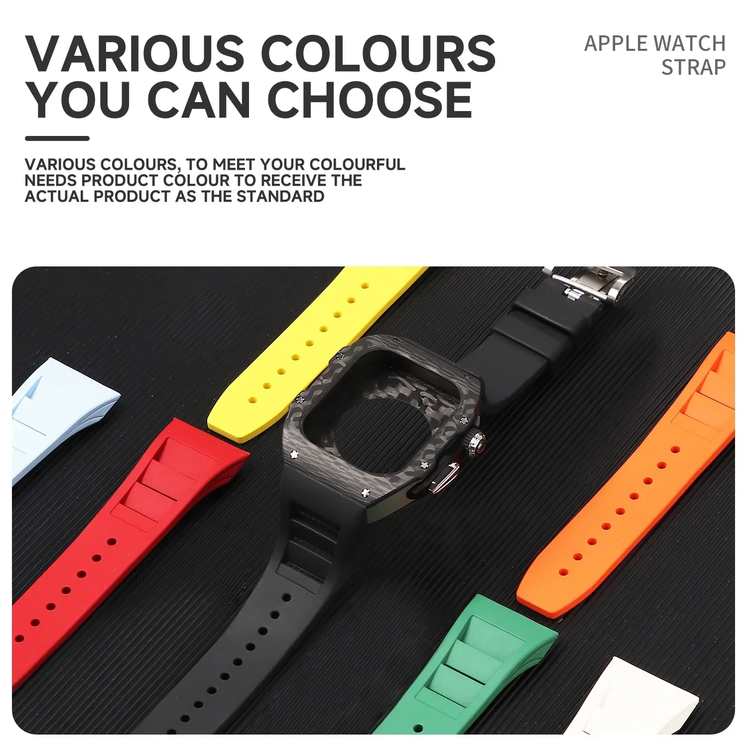 Étui en fibre de carbone pour  - Luxury Watch With Rubber Strap avis et prix