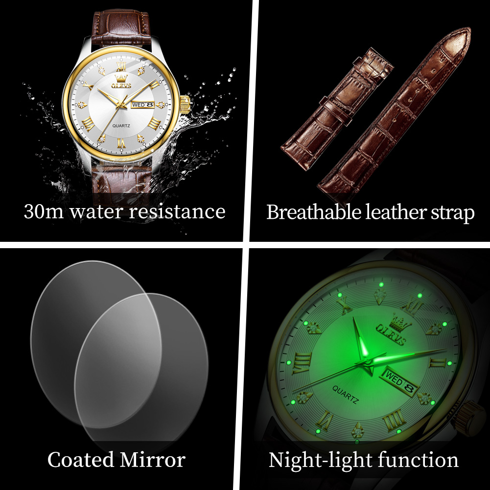OLEVS Couple montre marque de  - Luxury Watch Gift For Her avis et prix