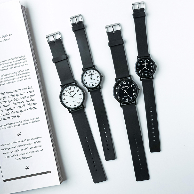Montre à Quartz noire Simple p - Luxury Watch With Leather Strap avis et prix