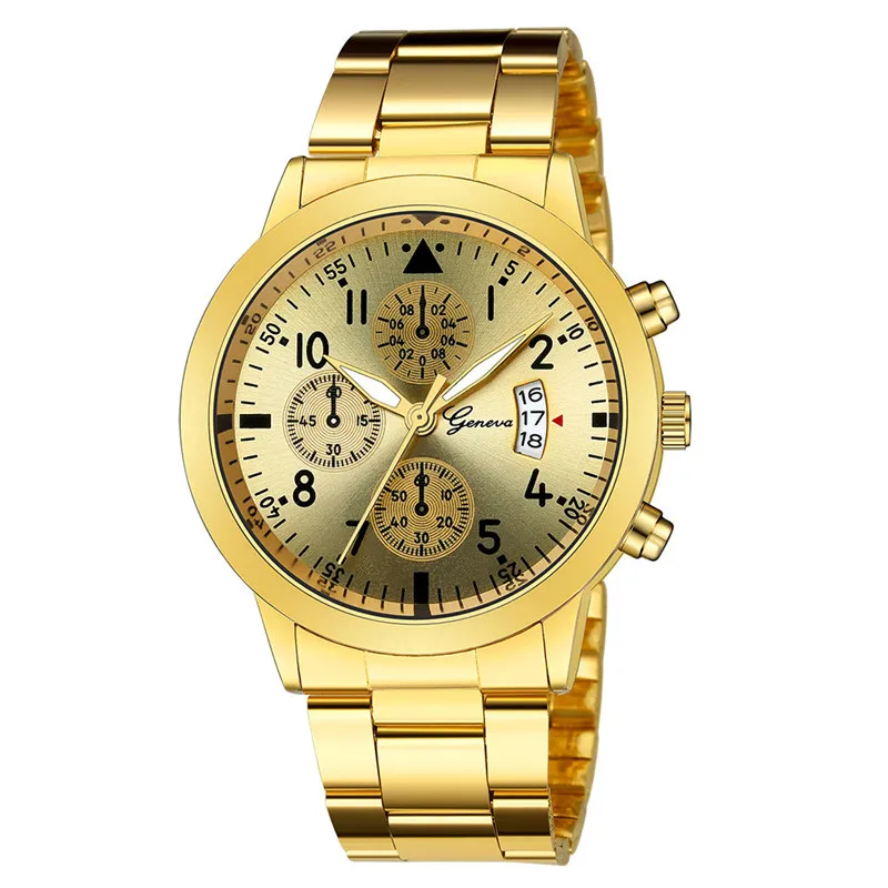 Genève-Montre à quartz en acie - Luxury Watch Face avis et prix